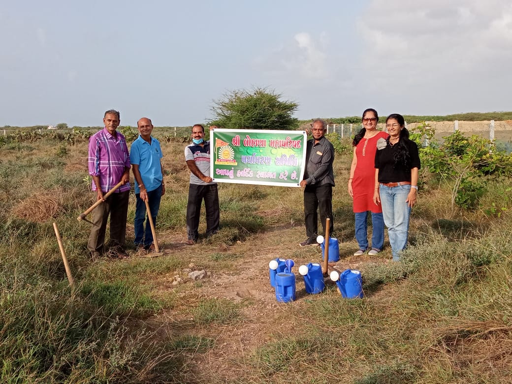 Shree Lohana Mahaparishad Environment Committee organized Tree Plantation Drives at multiple locations in Maharashtra, Madhya Pradesh and Gujarat last week between 22nd to 28th August 2021
